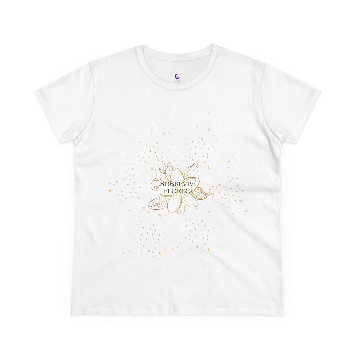 Camiseta inspiradora-Sobreviví, florecí