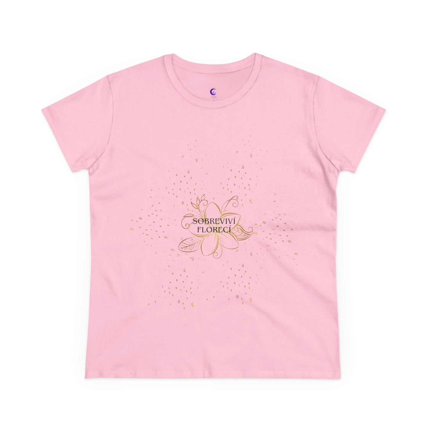 Camiseta inspiradora-Sobreviví, florecí