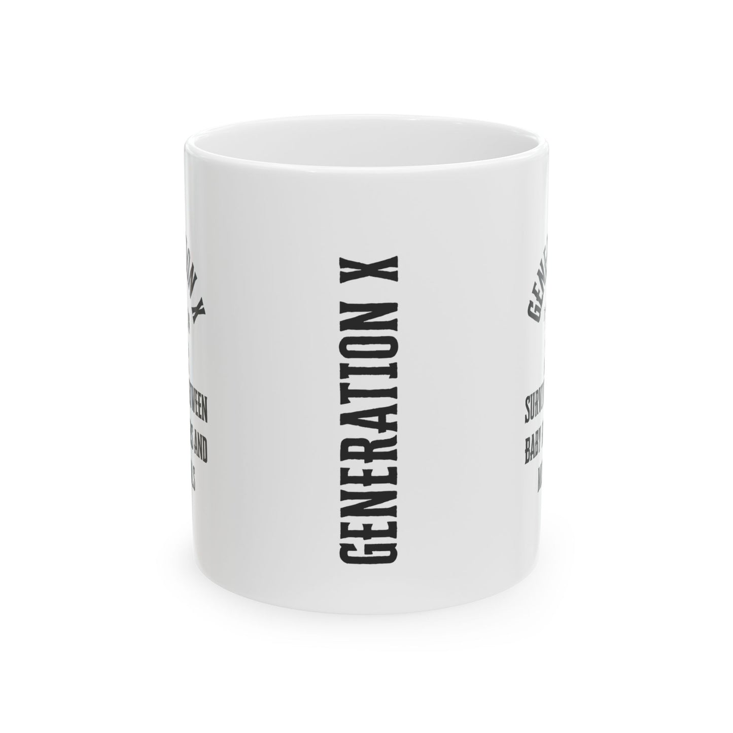 Taza Generation X- Humor y resiliencia entre generaciones