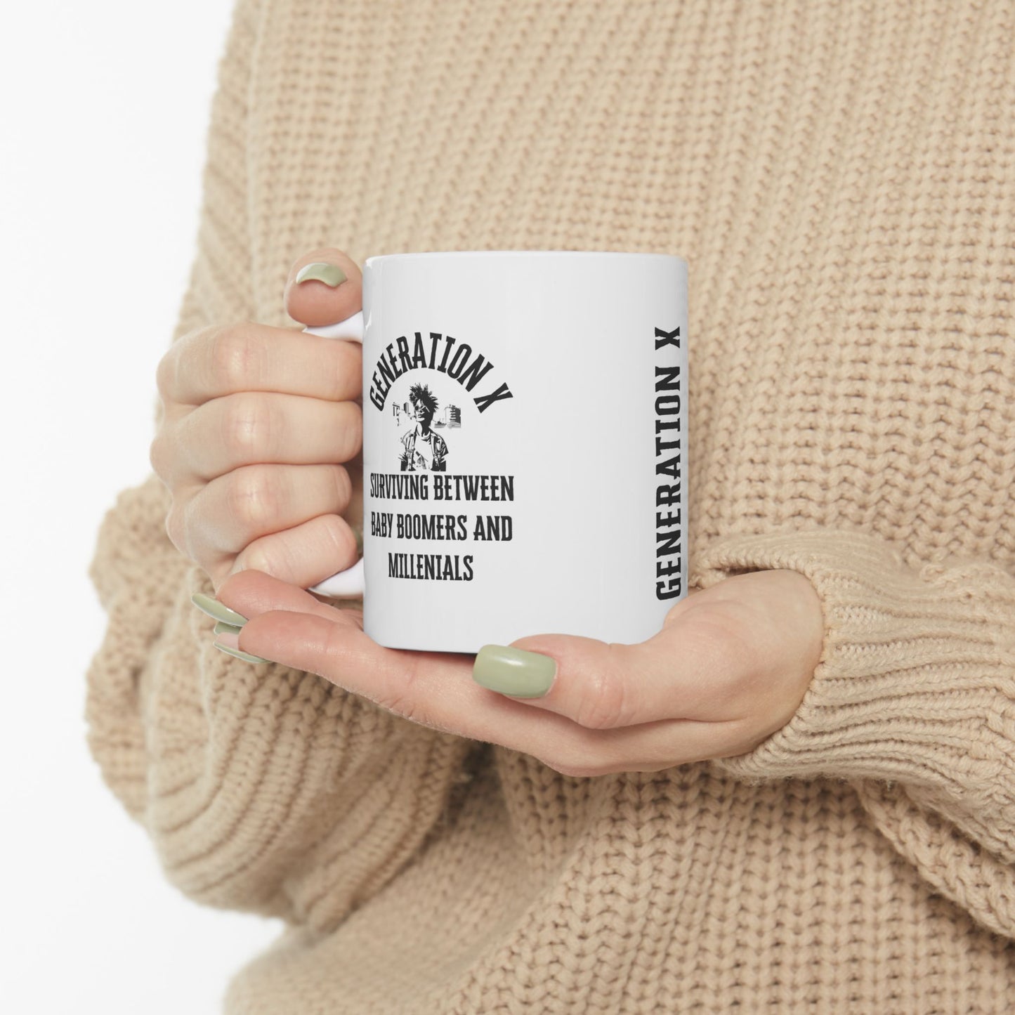Taza Generation X- Humor y resiliencia entre generaciones