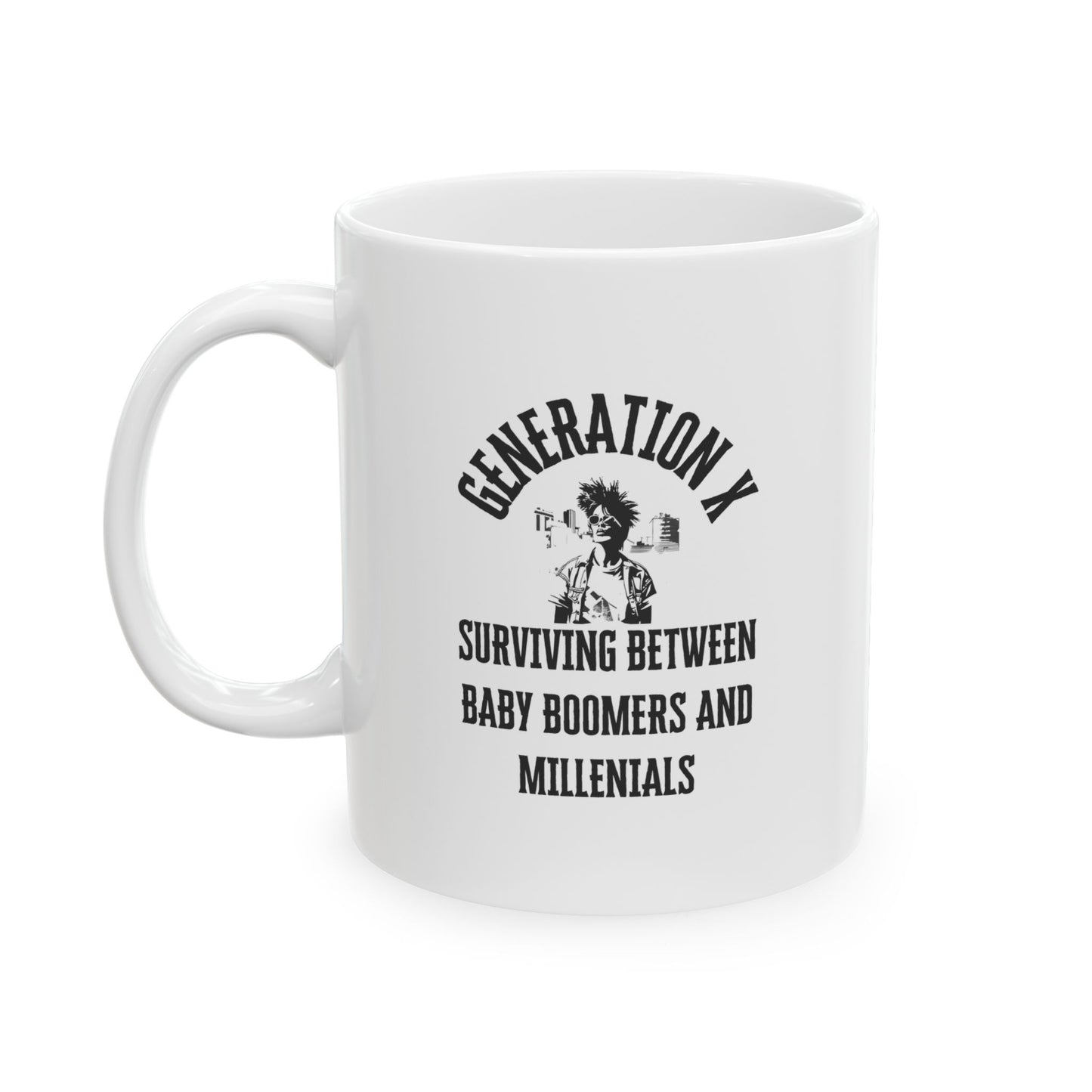 Taza Generation X- Humor y resiliencia entre generaciones